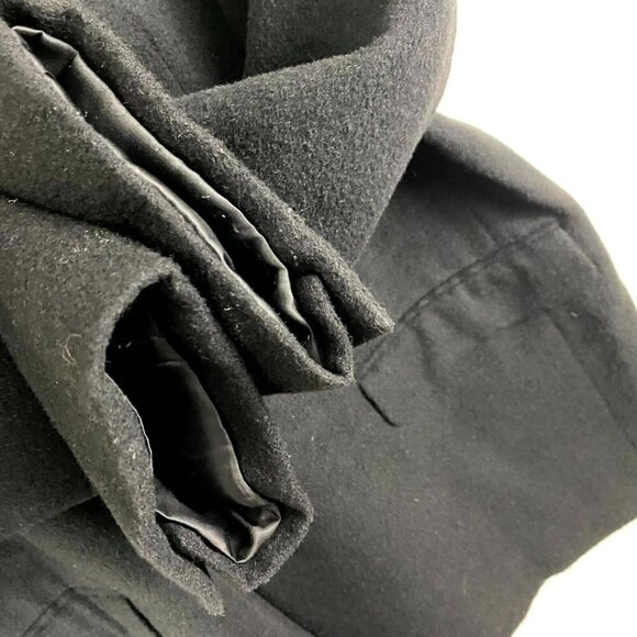 Chaps 100% Camel Hair Blazer Suit Jacket Men's Size 46R Black Single-Breasted - Picture 9 of 15